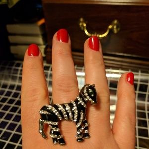 Zebra adjustable ring